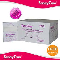 #5820 SunnyCare 1/4 Fold Paper Toilet Seat Covers