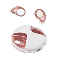 Rose Gold Wireless Earbuds Bluetooth 5.0, Noise Cancelling True Wireless Earbuds 18H Playtime, 3D Stereo Sound Wireless Bluetooth Headphones Volume Control, Built in Mic with Portable Charging Case