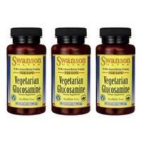 Swanson Vegetarian Glucosamine - Shellfish Free 500 Milligrams 90 Veg Capsules (3 Pack)