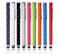 TianCi 9 Pack Bling Stylus Touch Screen Cellphone Tablet Pens for iPhone 5 5S 5C 4 4S 3G 3GS 6s plus 7S iPod Touch iPad 2 3 4 Air SONY PLAYSTATION PSP PS VITA Motorola Xoom, Samsung Galaxy Playbook