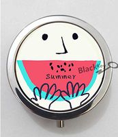 BlackKey Summer Season 3-Compartment Decorative Pocket Gift Box Case Organizer for Pill, Color 1 -822