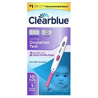 Clearblue  Digital Ovulation Predictor Kit, featuring  Ovulation Test with digital results, 10 Digital Ovulation Tests.