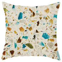 Lumbar Pillow Printing Gourmet Element Short Plush Pillowcase Sofa Cushion Set Creative Home Decoration(45x45cm) (#D)