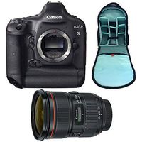 Canon EOS-1D X DSLR Camera (Body Only) + Canon EF 24-70mm f/2.8L II USM Lens + SLR Camera Sling Bag Bundle