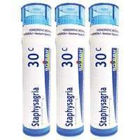 Boiron Staphysagria 30c, Homeopathic Medicine for Itching of Surgical Wounds, 3 Count