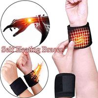 Youandmes Magnetic Self-Heating Therapy Self-Adhesive Wrist Brace Sports Protection Belt Professional Wrist Belt Outdoor Indoor Accessories,1 Pair