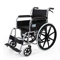 FLYSXP Wheelchair Light Transport Folding Wheelchair Elderly Disabled Skateboard Cart Manual Stroller Portable Travel Chair Wheelchair