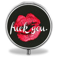 Compact Mini Portable Red Lips 3 Compartments Travel Medical Medicine Case/Pill Organizer/Pill Box(Hing Hong Pill Case)