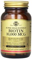 Solgar Biotin Vegetable Capsules, 10,000 mcg, 120 Count (Pack of 3 (120 ct ea))