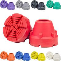 SureTip RED Crutch Tips & Cane Tip (Pair of 2) – 1 Size Fits All 3/4" 7/8” Inch - Extreme Grip Heavy Duty Universal Sizing Crutches Shafts Longest Lasting High Performance Rubber Non-Slip