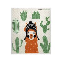 Orange Llama ONE Each Swedish Dishcloth | ECO Friendly Sponge Cloth | Paper Towel Replacement