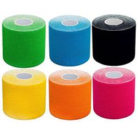 ROSENICE Athletic Tape Wrap Self Adherent Wrap Bandage Set of 6 Different Colors