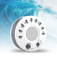 9 Soothing White Noises And Natural Sounds For Portable Sleep Therapy For Home, Office, Baby And Travel, White Noise Sound Machine, With Timer Options, Can Be Powered By Battery Or DC Jack