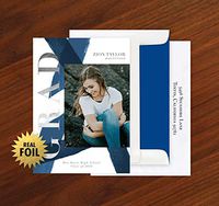 Foil Canvas Graduation Announcement - Set of 72-4272