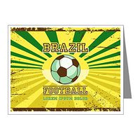 Note Card Brazil Football Soccer Lorem Ipsum