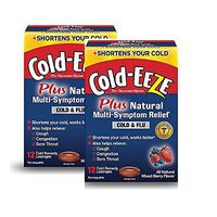COLD-EEZE Cold Remedy Plus Natural Multi-Symptom Relief Lozenges, Mixed Berry Flavor 12 ea (Pack of 2)