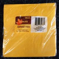 FALL FLING THEMED NAPKINS (36 count) (Golden)