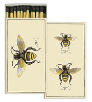 HomArt Matches - Insects, Bee (Set of 12)