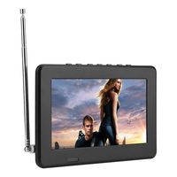 Portable Digital Television,LEADSTAR 7in/10in LCD 1080P ATSC Car Digital TV with FM Radio,Stereo Digital TV Support AV in/Out,SD MMC Card for Kitchen,Outdoor,Car,Caravan,Camping(7in ATSC)