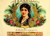ShopForAllYou Posters & Prints Isabella Tobacco Smoke Cigar Box Label Poster Big Art Poster