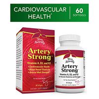 Terry Naturally Artery Strong - 60 Softgels - Vitamin A, D3 & K2 Supplement, Promotes Vascular Energy & Strength, Supports Cardiovascular Health - Non-GMO, Gluten-Free - 60 Servings
