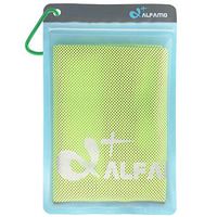Cooling Rag for Personal Heat Absorbing (Green/Charcoal, S) Cooling Towel Cool Rag Cool Device for Yard Work Cold Therapy Heat Stress Prevention Vacation to Hot Areas & Free Gift Bag Carabiner Clips
