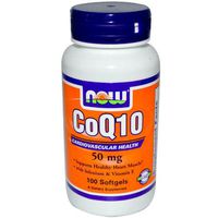 CoQ10, 50 mg, 100 Softgels