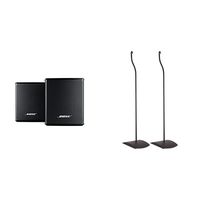 Bose Surround Speakers, Black & UFS-20 Series II Universal Floor Stands