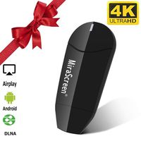 Wireless Display Dongle, WiFi Portable Display Adapter TV Projector, HDMI 4K Digital TV Receiver, Support Airplay DLNA Miracast, Compatible with iOS/Android Smartphones/Windows/Mac/Laptop