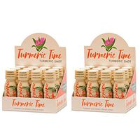 Turmeric Time Turmeric Ginger Shots - Turmeric with Ginger, Citrus & Honey | Non-GMO | No Preservatives or Artificial Flavors/Colors/Sweeteners | B Vitamins | Liquid Turmeric (24 Pack)