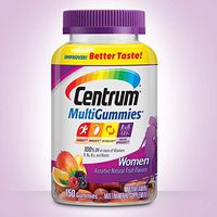 Centrum Women MultiGummies (150 Count, Natural Cherry, Berry, Orange Flavor) Multivitamin / Multimineral Supplement Gummies