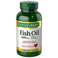 Nature's Bounty Omega-3 Fish Oil 1200 mg Softgels, Odorless 200 ea (Pack Of 2)