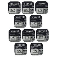 10 x Maxell Silver Oxide Watch Single Use Battery Batteries SR626SW/377/AG4/626