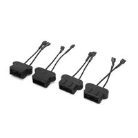 uxcell 4Pcs Plastic Car Horn Speaker Adapter Wiring Harness Pigtail Socket for Volkswagen VW