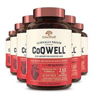 CoQ10 Heart, Brain, and Vascular Health Support - CoQWell | High-Absorption, Patented Coenzyme Q10 CoQsol | 360 Softgels - 360 Day Supply