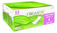 Organyc 100% Organic Cotton Panty Liners for Sensitive Skin, Light, 144 Count