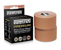 (2 Pack) Rigid Strapping Tape - for Blister Prevention & McConnell Knee or Feet Taping for Backpacking Walking Running Hiking Trail Climbing in Shoes or Sock Liners - Perfect with Gaiters