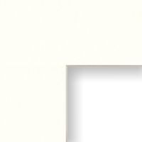 Craig Frames B403 14x18-Inch Mat, Single Opening for 10x13-Inch Image, Pure White with Cream Core