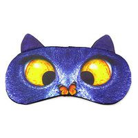 HONBAY 3D Funny Eyeshade Sleep Eye Mask with Adjustable Head Strap for Travel, Game, Party, Rest, Sleeping, etc (Butterfly Cat)