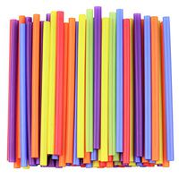 Jumbo Smoothie Straws, Assorted Colors [100 Pack]