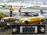 Custom Autosound Car Stereo compatible with 1968-1972 Buick Skylark, USA-630 II High Power 300 watt AM/FM Car Stereo/Radio with auxiliary input