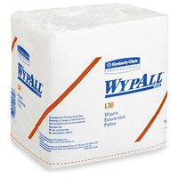 Kimberly-Clark Professional Wypall L30 Wipers - 13" Length X 12-1/2" Width, White, 90 Wipers