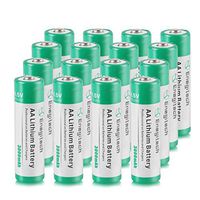 AA Lithium Battery 16 Pack, Enegitech 3000mAh 1.5V Double A Long-lasing Li Ion Battery Non-Rechargeable - Flashlight - Solar Lights - Remote Control
