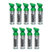 95% Pure Oxygen Supplement, Portable Canister of Clean Oxygen, Increases Endurance, Recovery, Mental Acuity and Performance (10 Liter Canisters, 9 Pack, Natural)