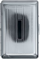 Silver Plate Compact (7 100s) Metal-Plated Cigarette Case & Stash Box