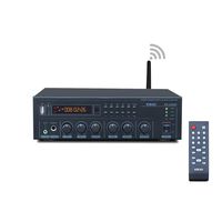 KEiiD WiFi & Bluetooth 5.0 Stereo Digital Amplifier Receiver for Home Audio BGM Music System, MUZO App Control Multi-Room Sync, Compact with FM Radio/USB/TF/AUX/Mic, Remote Control with Sleep Timer