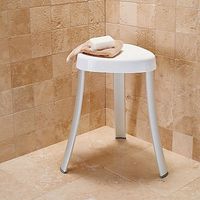 Aluminum Spa Bath Shower Seat Stool Chair Bench Rustproof Bathroom Corner NEW