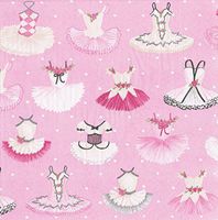 4 Paper Napkins for Decoupage - 3-ply, 33 x 33cm - Tutus (4 Individual Napkins for Craft and Napkin Art.)