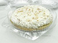 9" Clear Clamshell Pie Container Low Dome #CPC-109 (25)