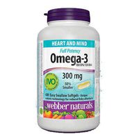 Webber Naturals Easy to Swallow Full Potency Omega-3, 400 Enteric Softgels